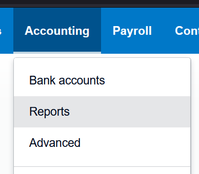 Navigating to Reports